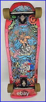 Vintage OG SANTA CRUZ Rob Roskopp Target 5 Skateboard Complete 1980s
