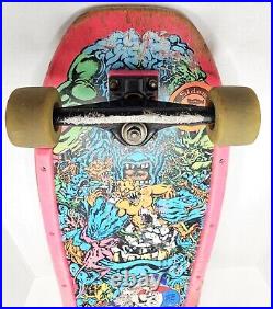 Vintage OG SANTA CRUZ Rob Roskopp Target 5 Skateboard Complete 1980s