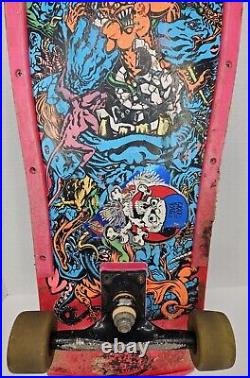 Vintage OG SANTA CRUZ Rob Roskopp Target 5 Skateboard Complete 1980s