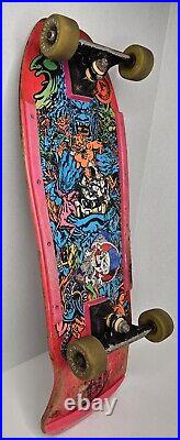 Vintage OG SANTA CRUZ Rob Roskopp Target 5 Skateboard Complete 1980s