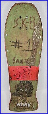 Vintage OG SANTA CRUZ Rob Roskopp Target 5 Skateboard Complete 1980s