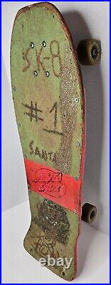 Vintage OG SANTA CRUZ Rob Roskopp Target 5 Skateboard Complete 1980s