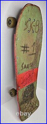 Vintage OG SANTA CRUZ Rob Roskopp Target 5 Skateboard Complete 1980s