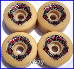 Vintage OG Santa Cruz BULLET skateboard wheels 63mm 97a NOS from the 1980's