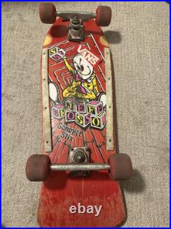 Vintage OG Schmitt Stix Jeff Gross Rag Doll Skateboard