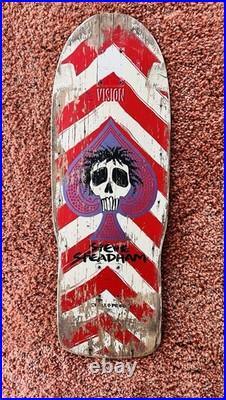 Vintage OG White Steve Steadham Powell Peralta Skateboard Deck Full Size Pig Vintage OG White Steve Steadham Powell Peralta Skateboard Deck Full Size Pig