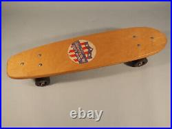 Vintage Official Roller Derby #20 Wooden Deck Skateboard Sidewalk Surfer Wood