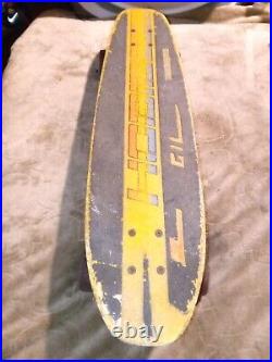 Vintage Original 1970's Hobie Hustler Skateboard ACS 500 Fiberglass