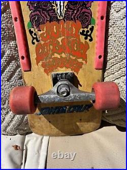 Vintage Original 1980s Alva John Gibson Street complete skateboard Deck