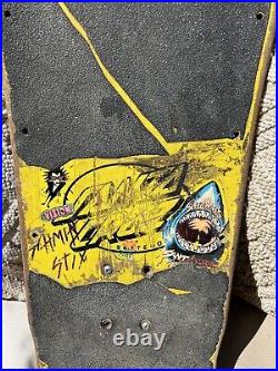 Vintage Original 1980s Santa Cruz Rob Roskopp Target complete skateboard Deck