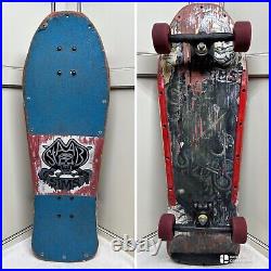 Vintage Original 80's Sims Kevin Staab Red Blue Pirate Complete Skateboard