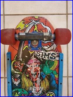 Vintage Original 80's Sims Kevin Staab Red Pirate Complete Skateboard