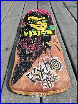 Vintage Original Vision Psycho Stick Mini Skateboard Deck 1987 VTG