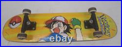 Vintage Pokémon Ash Ketchum Skateboard 1998 Wall Hanger Art Pokemon Nintendo