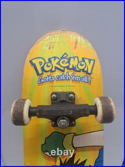 Vintage Pokémon Ash Ketchum Skateboard 1998 Wall Hanger Art Pokemon Nintendo