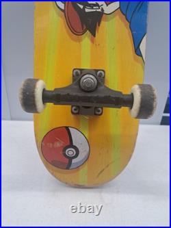 Vintage Pokémon Ash Ketchum Skateboard 1998 Wall Hanger Art Pokemon Nintendo