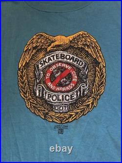 Vintage Powell Peralta 80s Skateboard Police Skateboarding Is Not A Crime XL