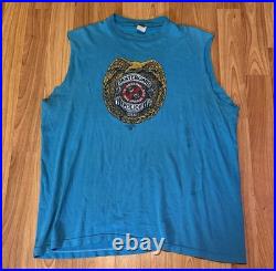 Vintage Powell Peralta 80s Skateboard Police Skateboarding Is Not A Crime XL