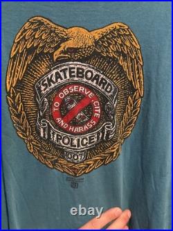 Vintage Powell Peralta 80s Skateboard Police Skateboarding Is Not A Crime XL Vintage Powell Peralta 80s Skateboard Police Skateboarding Is Not A Crime XL