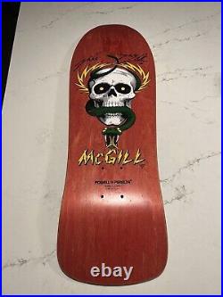 Vintage Powell Peralta Mike McGill Snake and Skull Skateboard Autographed
