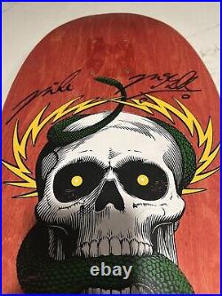 Vintage Powell Peralta Mike McGill Snake and Skull Skateboard Autographed