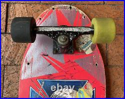 Vintage Powell & Peralta Skateboard 1980s Tony Hawk Pro Model Pink Iron Cross