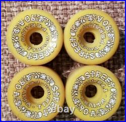 Vintage Powell Peralta Street Bones OG Yellow Skateboard Wheels 57mm/90a Used