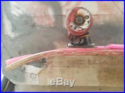 Vintage Powell Peralta Tony Hawk Skateboard 1983 Chicken Skull Complete Red