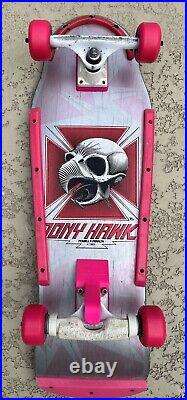 Vintage Powell Peralta Tony Hawk skateboard Tracker Rat Bones Pink OG