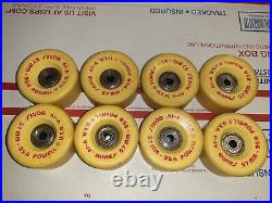 Vintage Powell V-IV Bones Skateboard/Rollerskate Wheels 57mm/95a