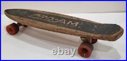 Vintage Pro-Am solid wood Skateboard with Pro-Am wheels and trucks