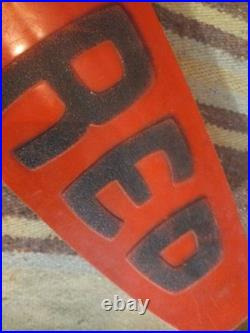 Vintage RARE Big Red Skateboard Sport Supergrip Red Banana Deck 27.5 Collector