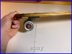 Vintage ROLLER SURFER Metal Steel Wheels Skateboard Wood Wooden Nokomis Illinois
