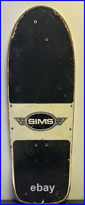 Vintage Rare 80's Sims Kamikaze Skateboard Deck Used VERY COLLECTABLE