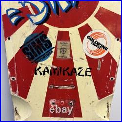 Vintage Rare 80's Sims Kamikaze Skateboard Deck Used VERY COLLECTABLE