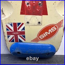 Vintage Rare 80's Sims Kamikaze Skateboard Deck Used VERY COLLECTABLE
