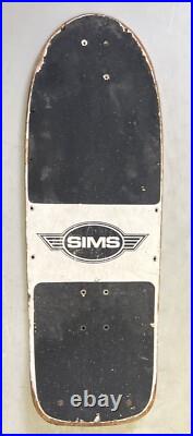 Vintage Rare 80's Sims Kamikaze Skateboard Deck Used VERY COLLECTABLE