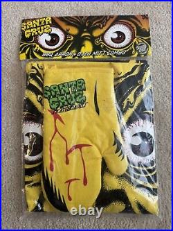 Vintage Rare Santa Cruz Skateboard Bbq Apron And Oven Mitt Roskopp Sealed Look