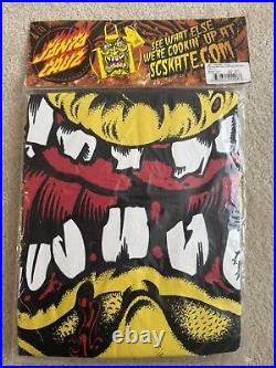 Vintage Rare Santa Cruz Skateboard Bbq Apron And Oven Mitt Roskopp Sealed Look