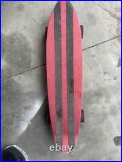 Vintage Red Aluminum Skateboard Vintage Red Aluminum Skateboard