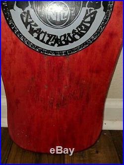 Vintage Red Shut Street Posse Skateboard Deck. HTF