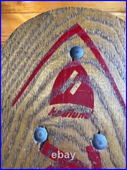 Vintage Roller Surfer Wooden Skateboard Sidewalk Metal Wheels Nokomis, Illinois