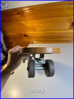 Vintage Roller Surfer Wooden Skateboard Sidewalk Metal Wheels Nokomis, Illinois
