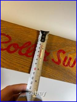 Vintage Roller Surfer Wooden Skateboard Sidewalk Metal Wheels Nokomis, Illinois