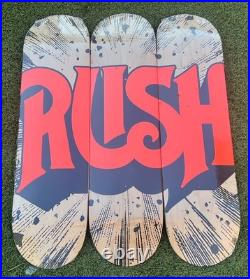 Vintage Rush Anniversary Skateboard Set of 3 New Old Stock NOS