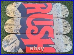 Vintage Rush Anniversary Skateboard Set of 3 New Old Stock NOS