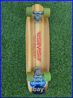 Vintage SIMS SUPERLIGHT skateboard 1978-79 complete Gullwings Snakes
