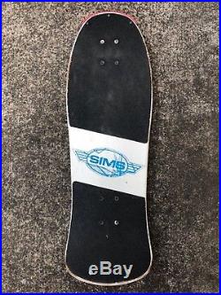 Vintage SIMS Steve Rocco Street Styler Skateboard Deck 80s OG Rare