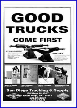 Vintage San Diego Trucking Company Skateboard Chromoly Trucks slimeball G&s 80s