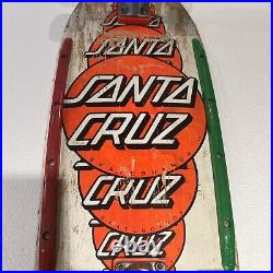 Vintage Santa Cruz Dot Logo Skateboard Deck Old School Original